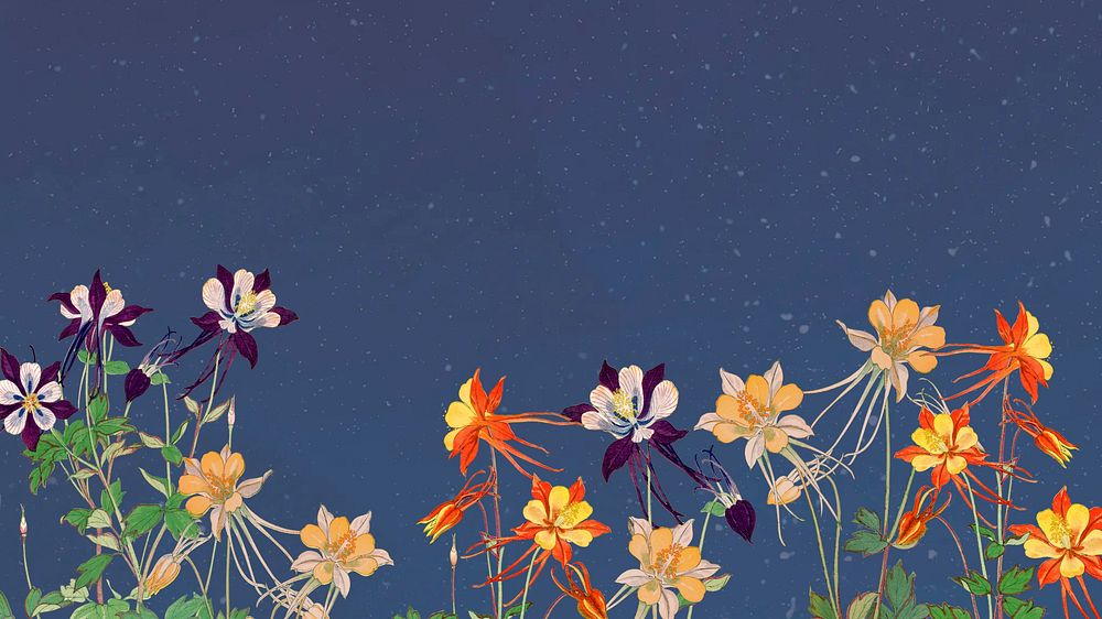 Spring wildflowers desktop wallpaper. Remixed by rawpixel.