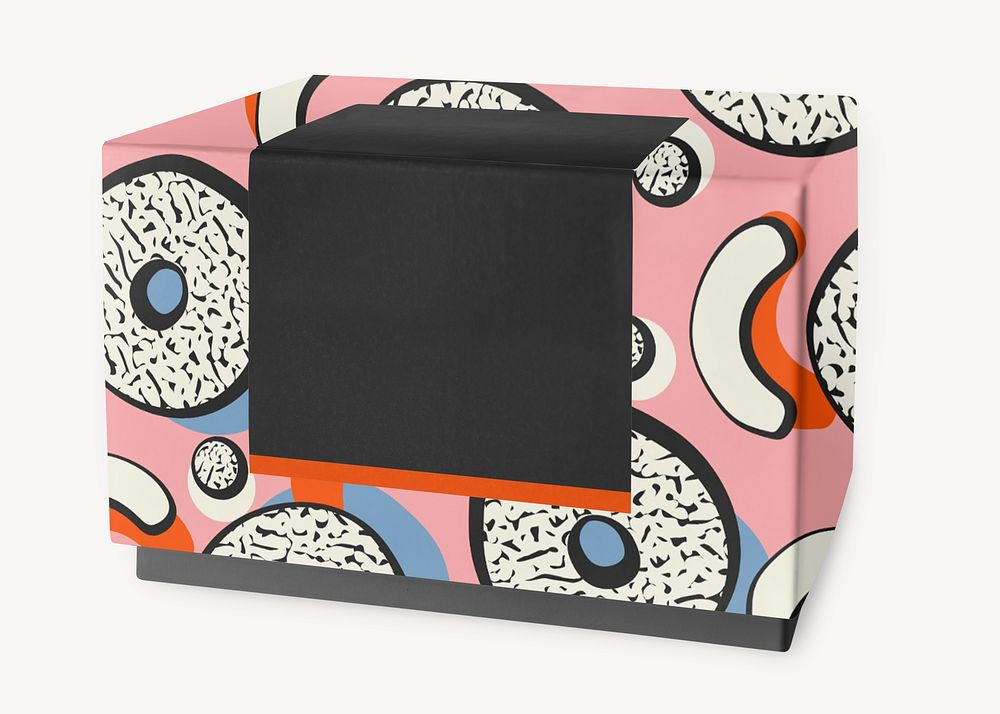 Abstract pink box, product packaging