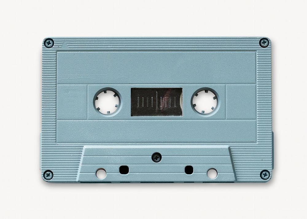 Cassette tape, isolated object on white