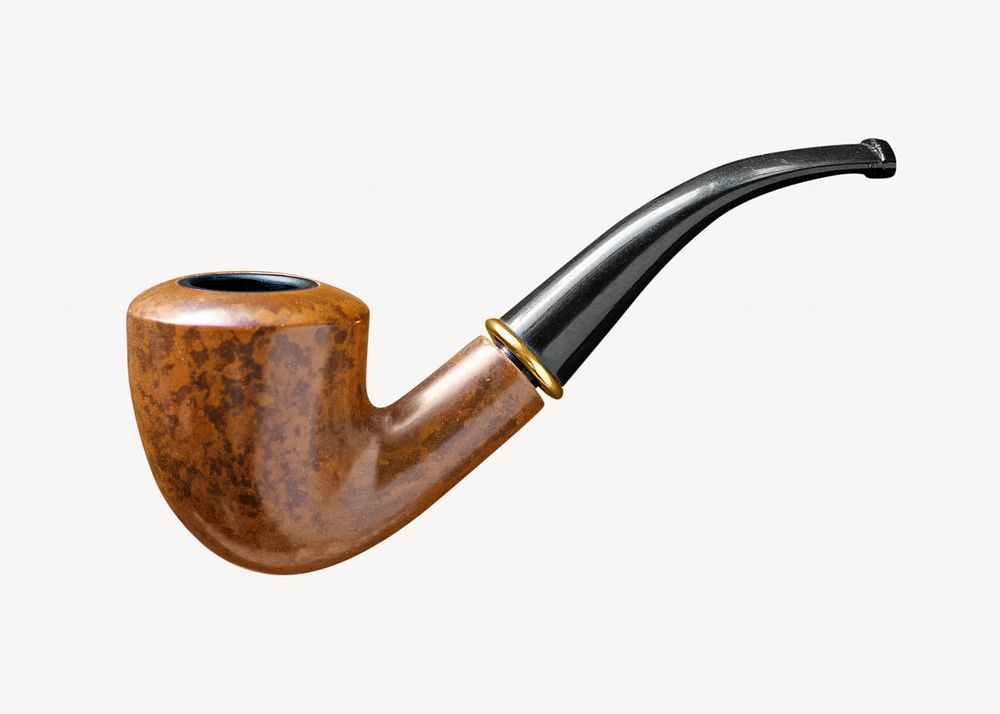Smoking pipe, isolated object on white