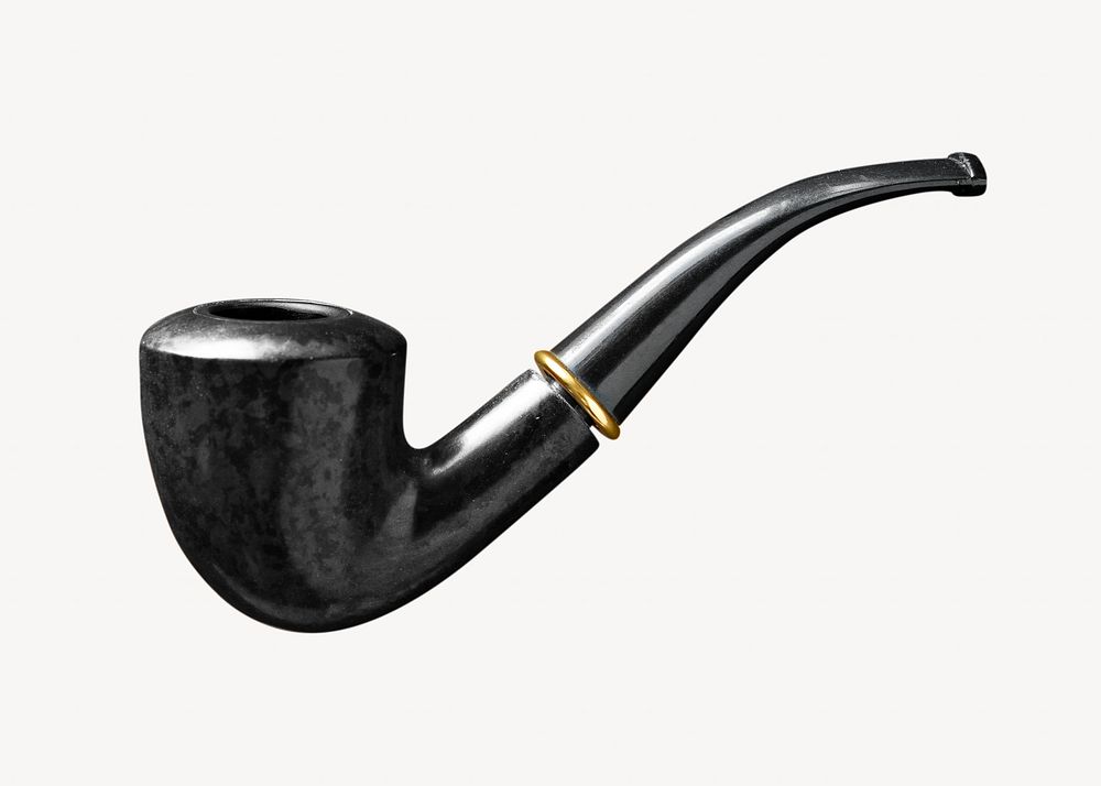 Smoking pipe, isolated object on white
