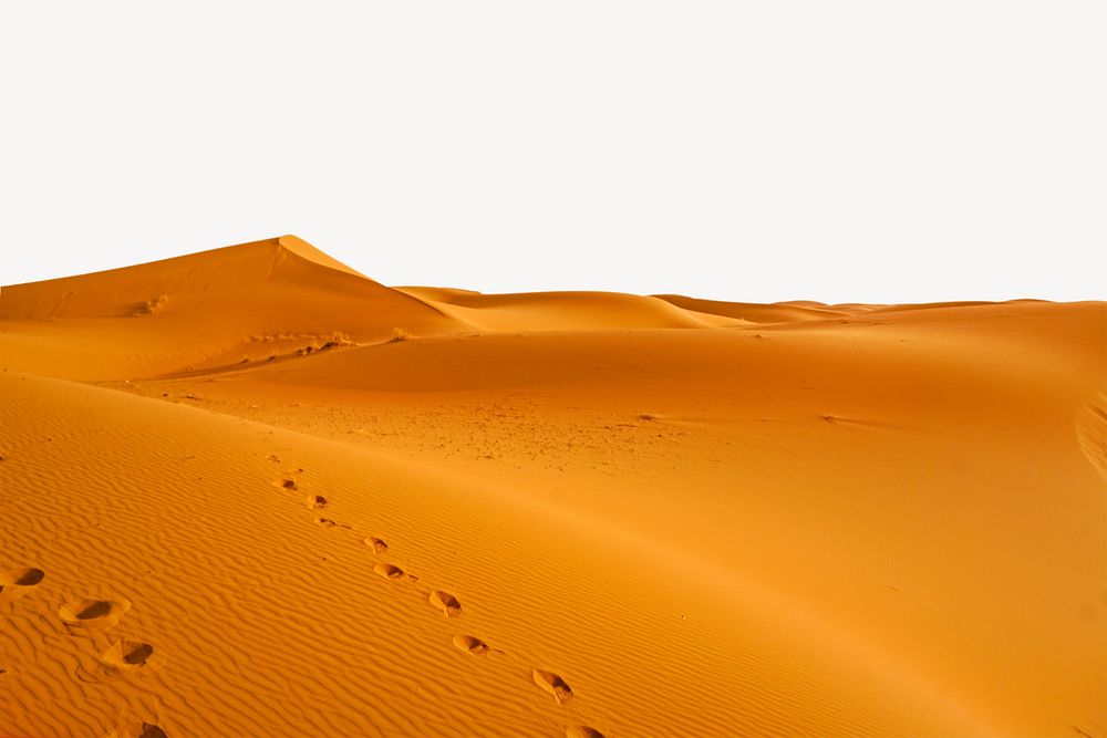 Sand dunes, desert travel border  background