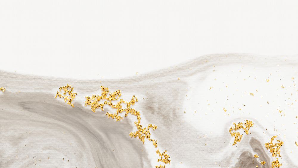 Abstract watercolor with gold glitter image element