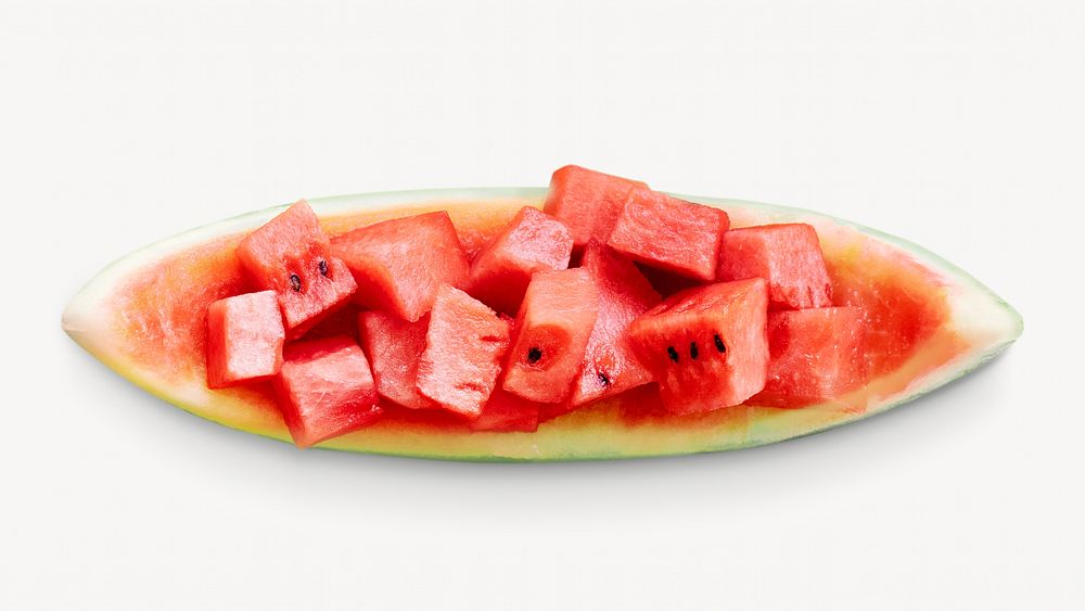 Watermelon picture image on white