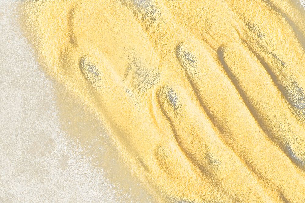 Yellow paint texture background psd