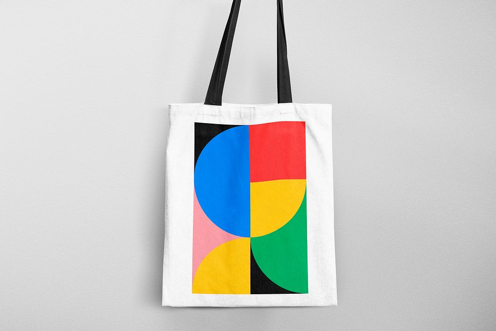 Abstract colorful tote bag