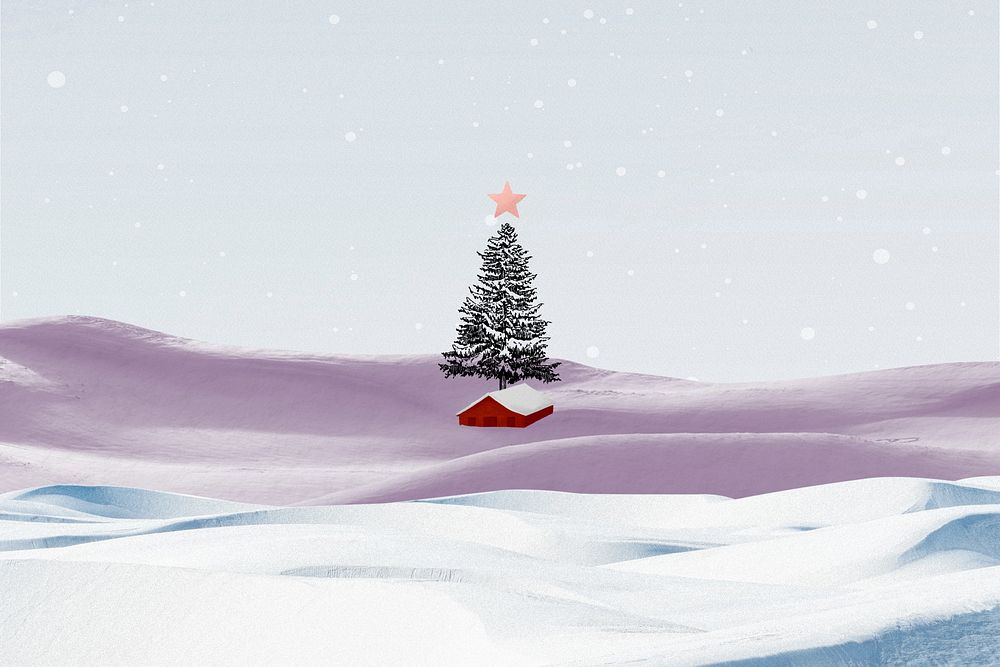 Christmas tree background, winter holidays