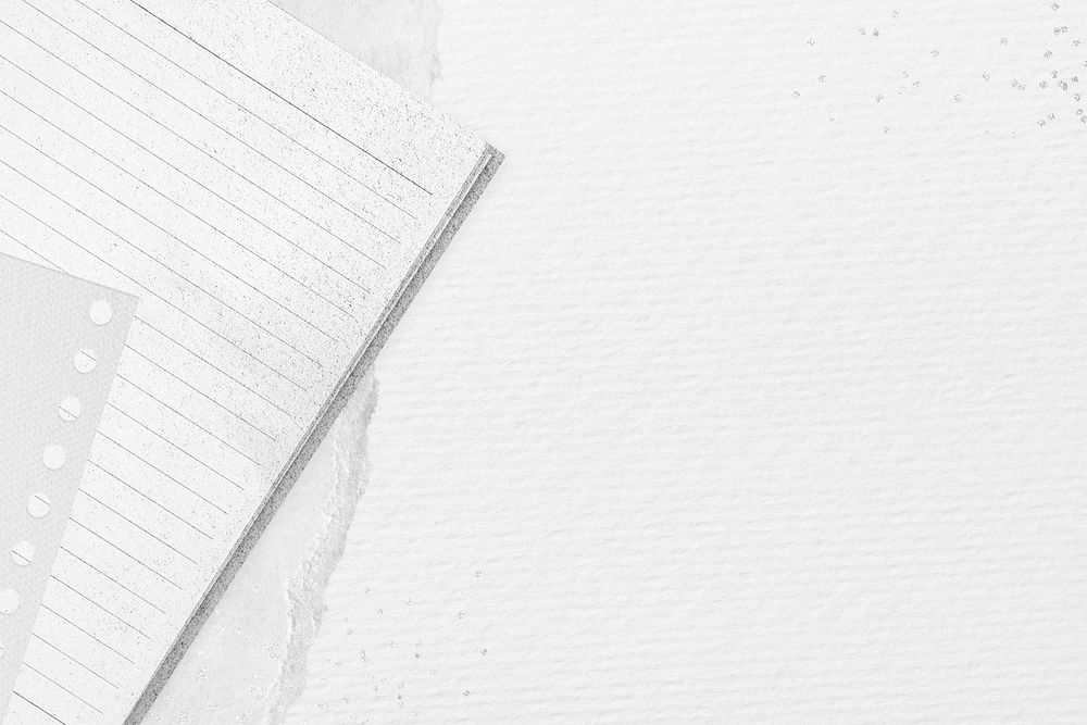 Aesthetic journal border background, white paper texture