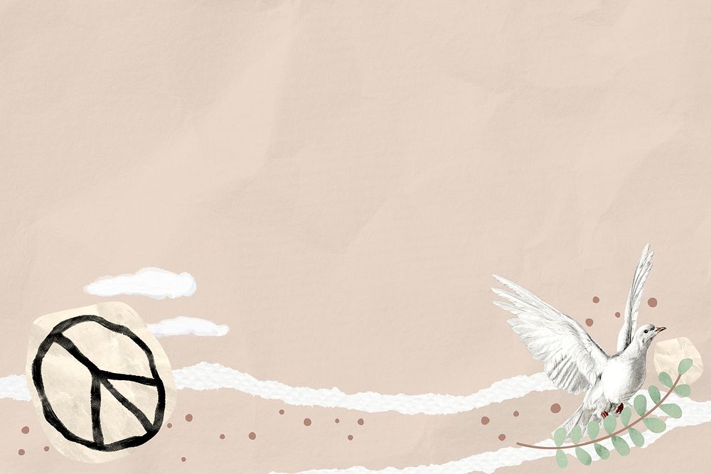 Dove of peace background, freedom design