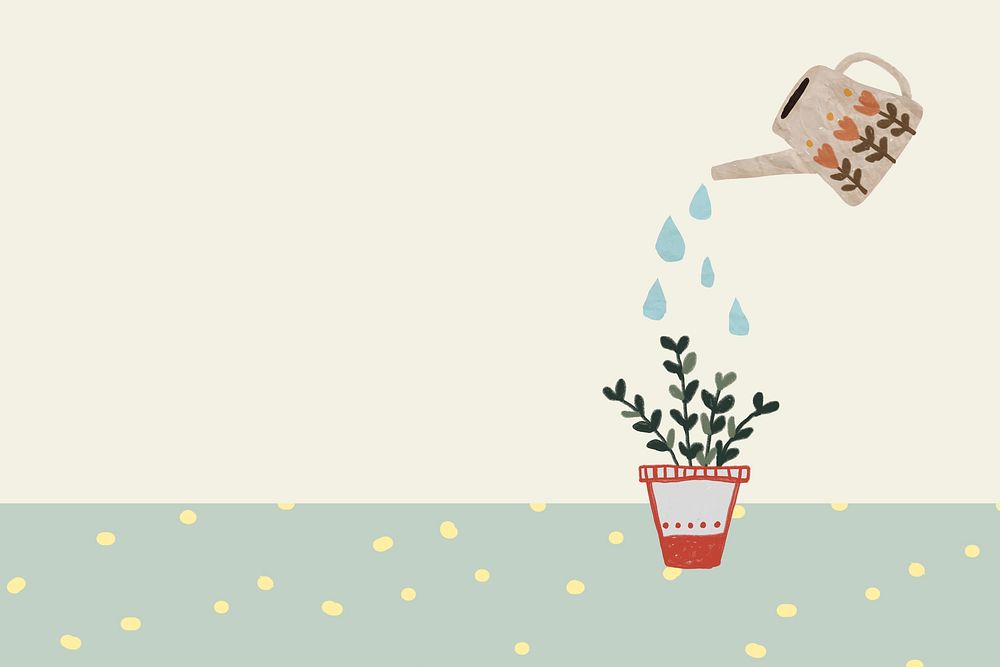 Can watering plant background, hobby & lifestyle