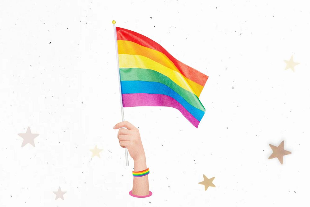 LGBTQ pride flag background