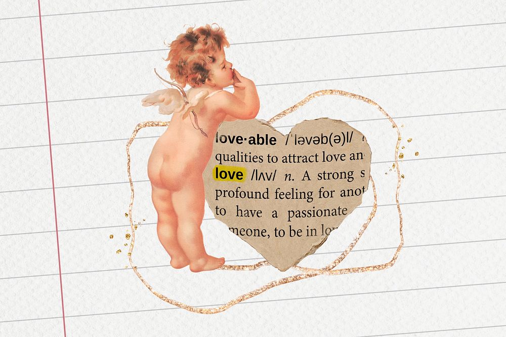Love cupid background, Valentine's Day graphic