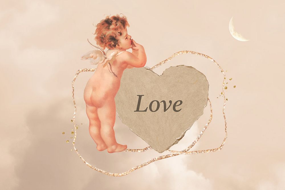 Love cupid background, Valentine's Day graphic