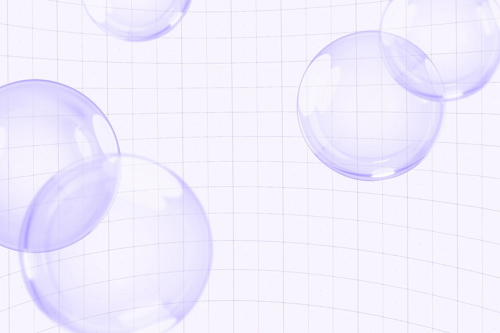 Purple bubbles grid background