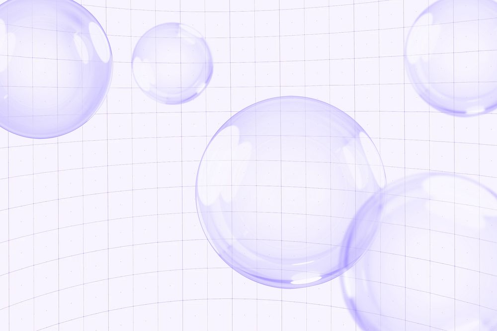 Purple bubbles grid background