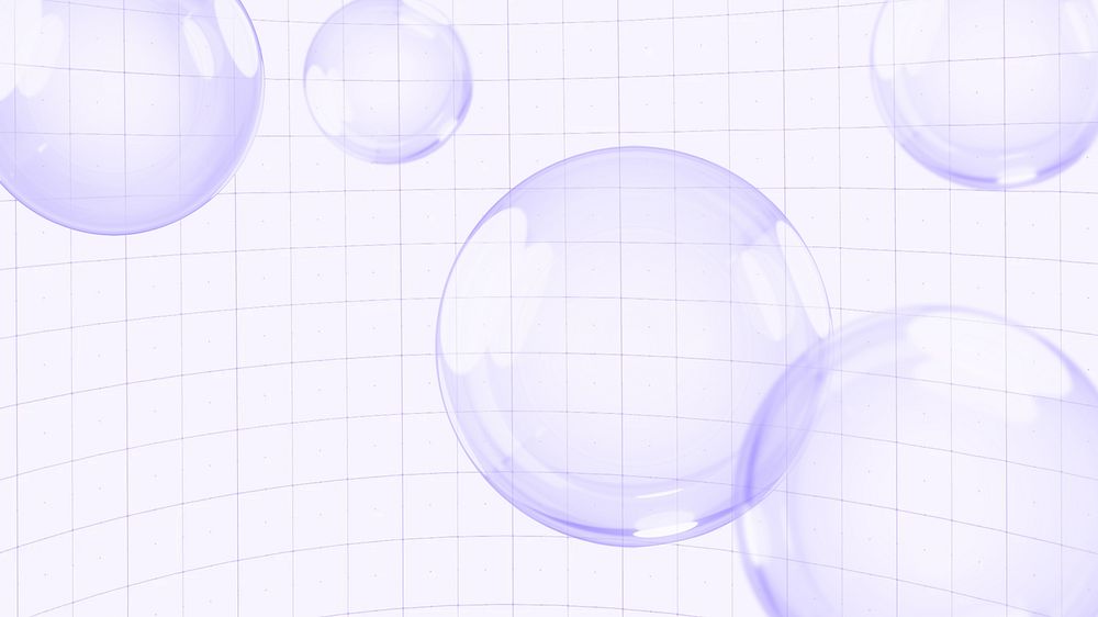 Purple bubbles grid desktop wallpaper, digital remix