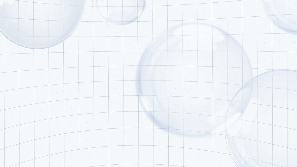 Off-white bubbles grid desktop wallpaper, digital remix