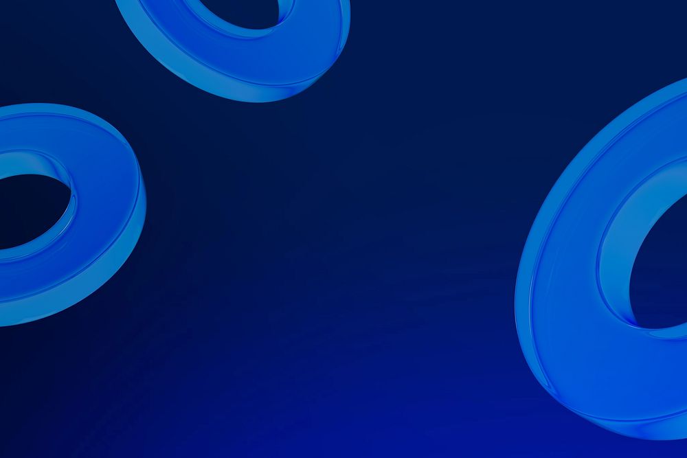 Abstract blue rings background