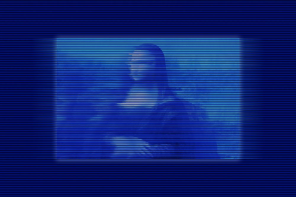 Mona Lisa futuristic motion glitch, Leonardo Da Vinci's famous painting. Remixed by rawpixel.
