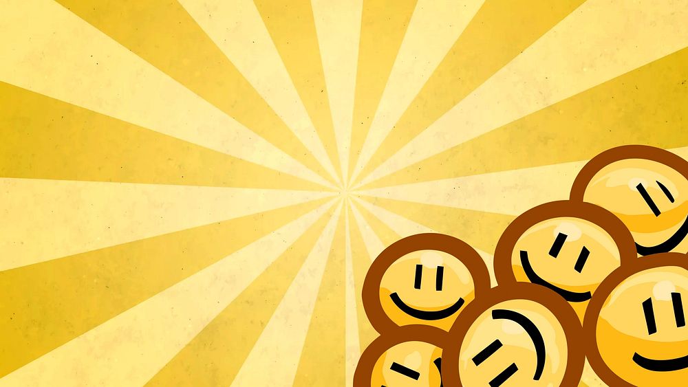 Yellow smiling emoticons HD wallpaper, facial expressions background