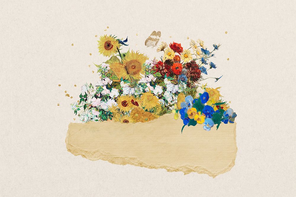 Van Gogh's famous painting, collage element, remixed by rawpixel