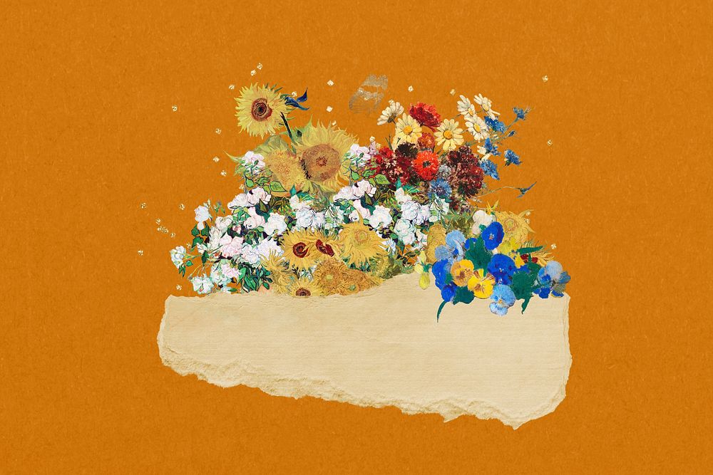 Van Gogh's famous artwork, collage element, remixed by rawpixel