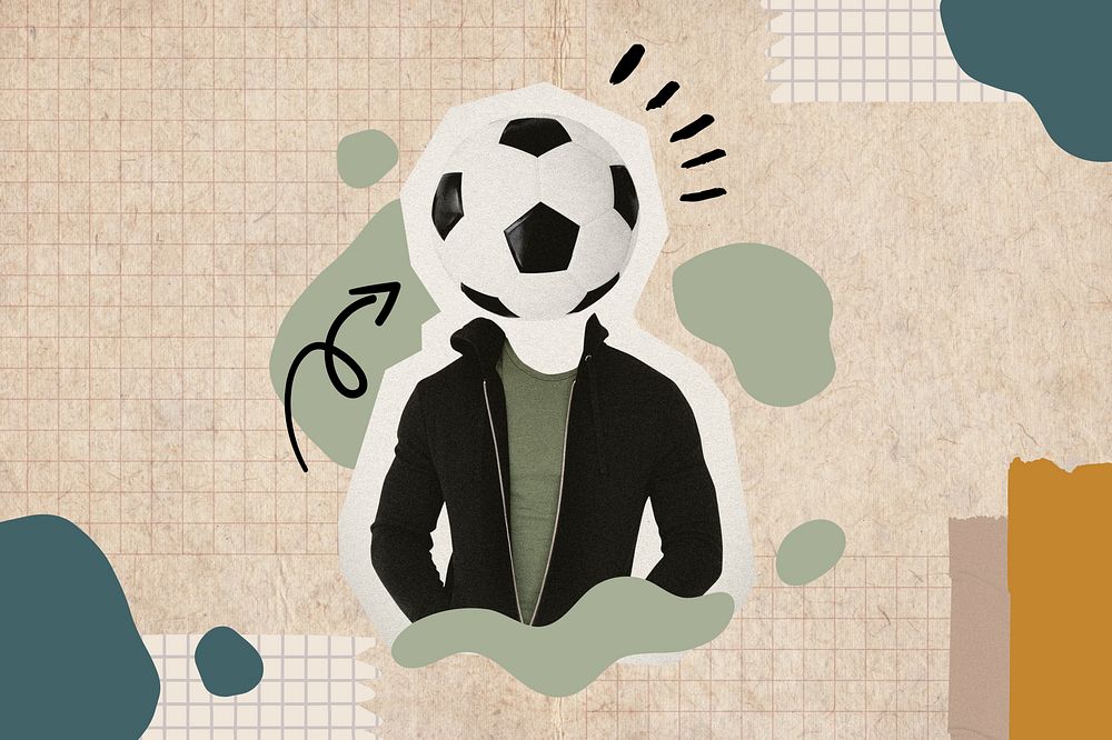 Football head man background, abstract Premium Photo rawpixel