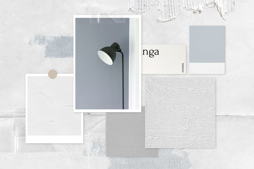 Minimal mood board design