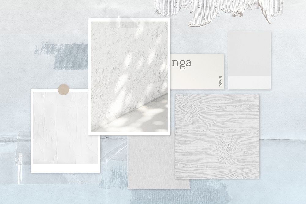 Aesthetic pastel mood board design