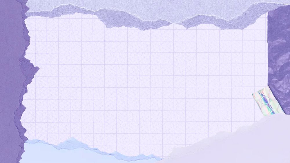 Purple frame desktop wallpaper, ripped paper design
