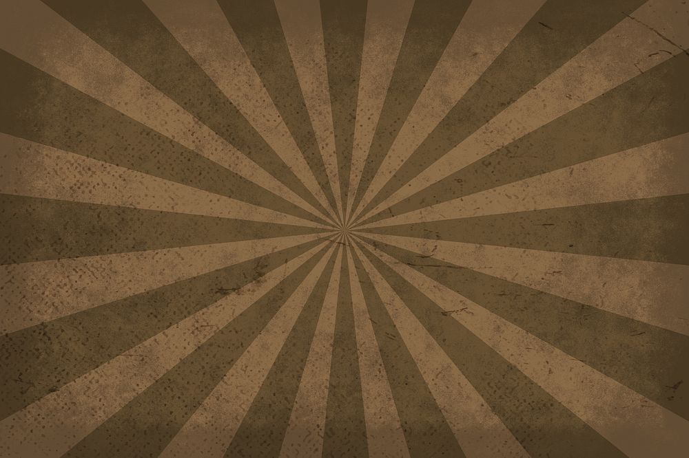 Brown sun ray background, paper textured design