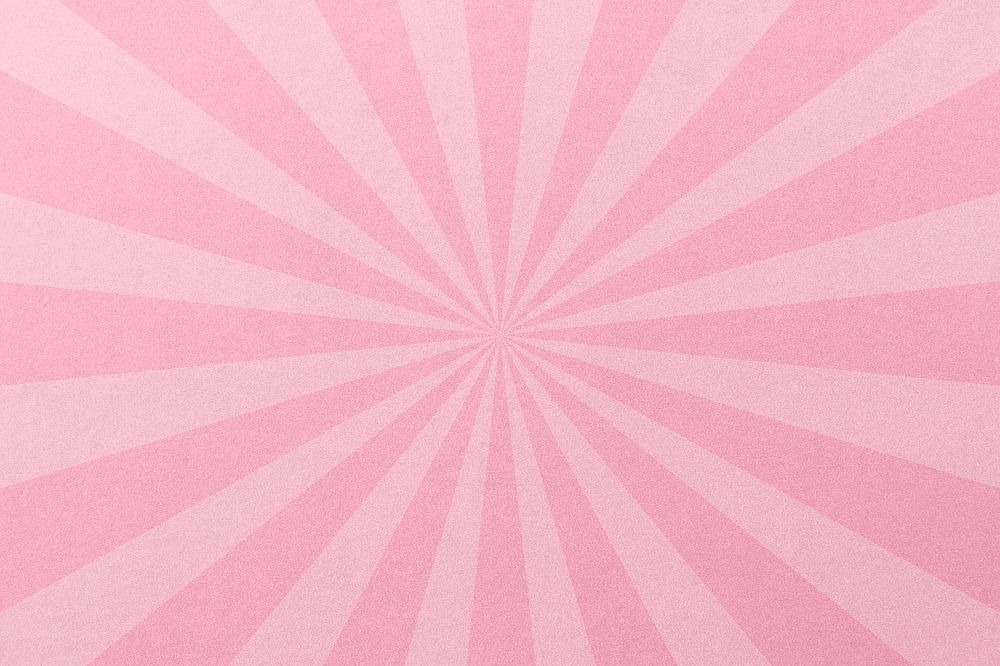 Pink sun ray background, paper textured design