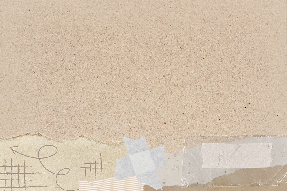 Beige  ripped paper background, abstract border