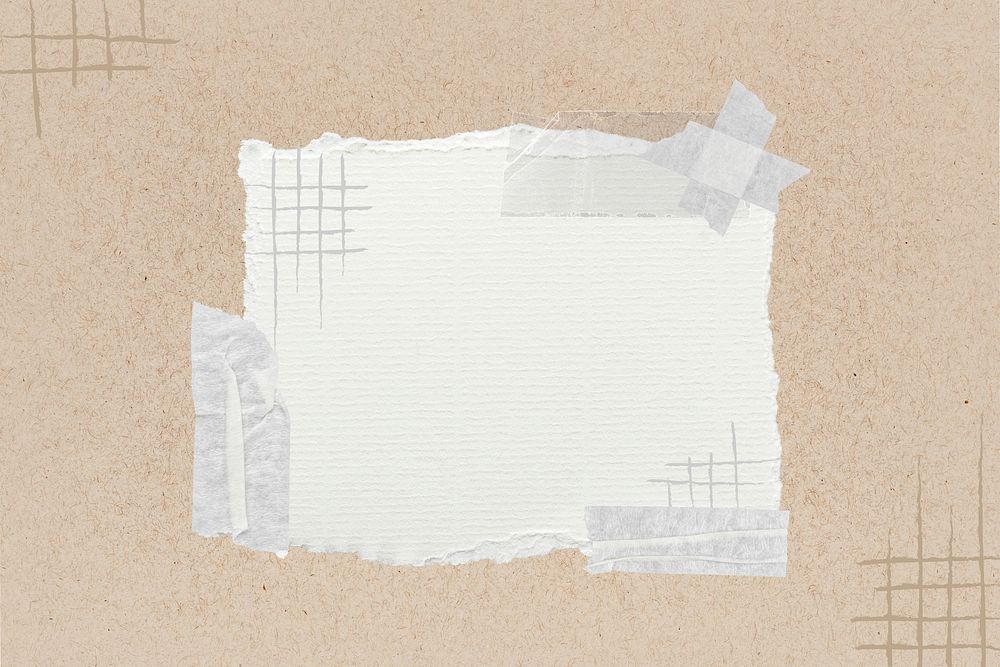 Off-white ripped paper, washi tape | Premium Photo - rawpixel