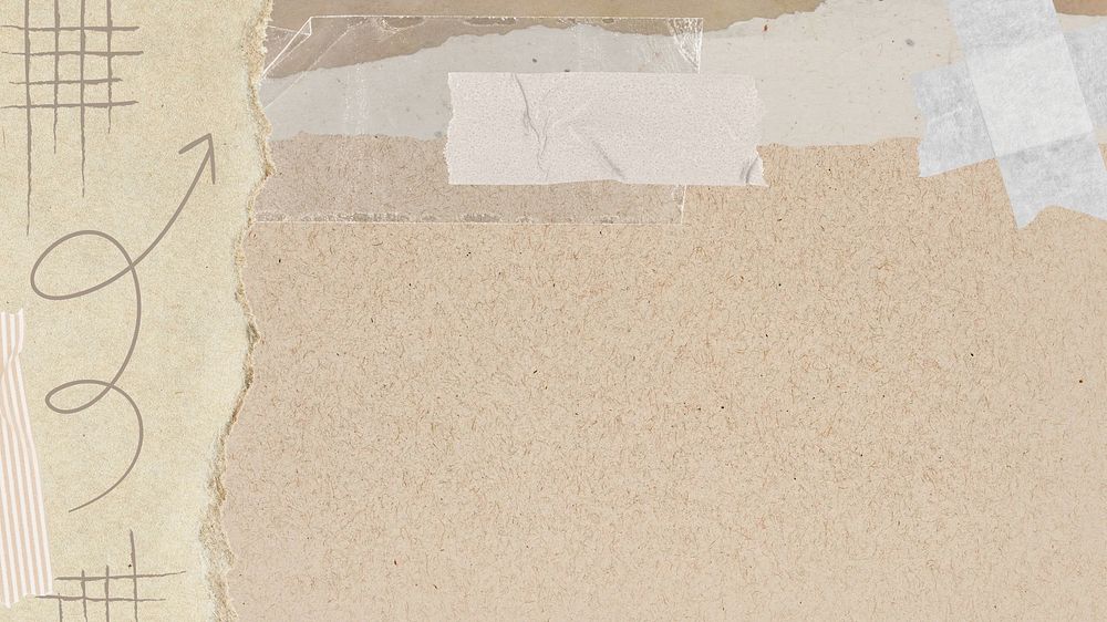 Brown ripped paper HD wallpaper, abstract border