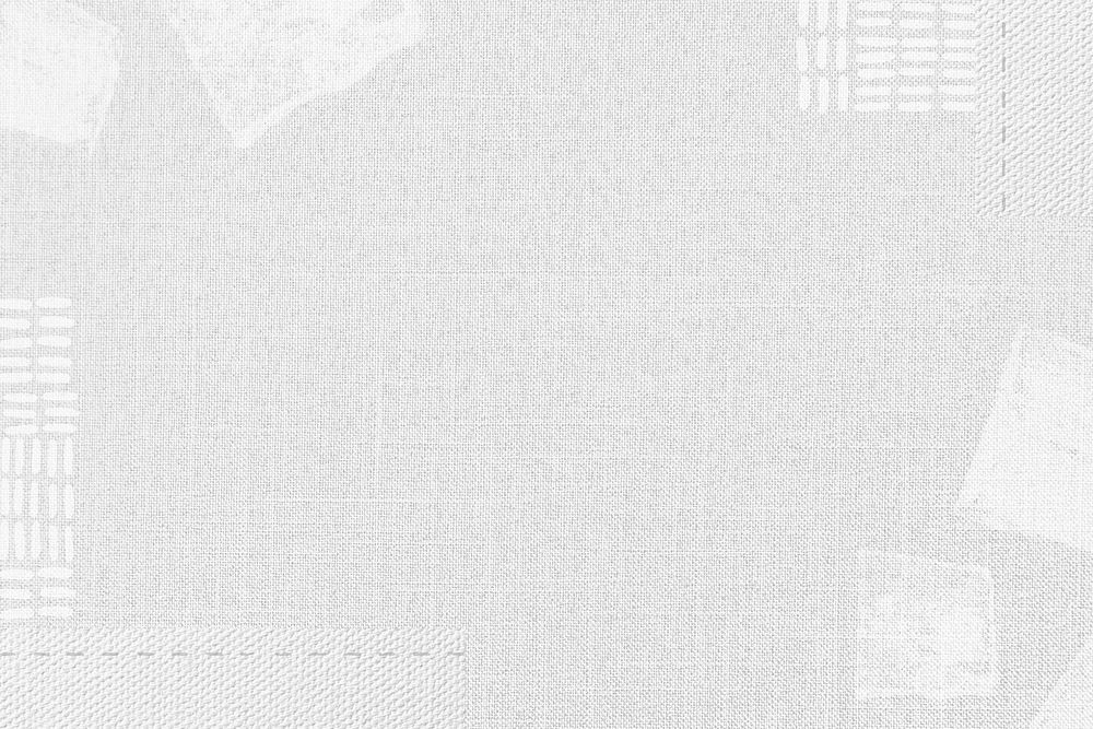 Off-white fabric textured background, block prints border