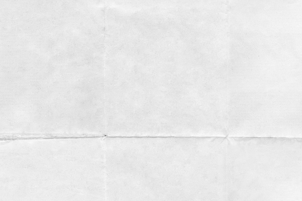 Off-white wrinkled paper background, folded textured design