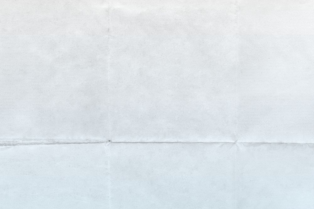 Blue wrinkled paper background, folded textured design