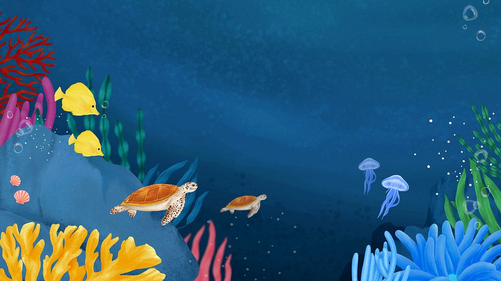 Deep ocean, blue desktop wallpaper background