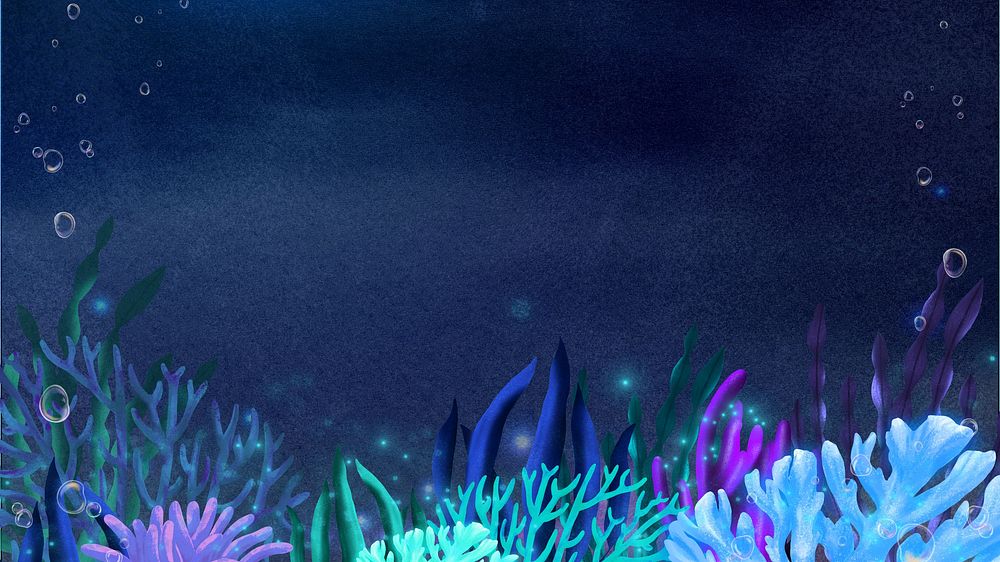 Neon coral, dark desktop wallpaper background