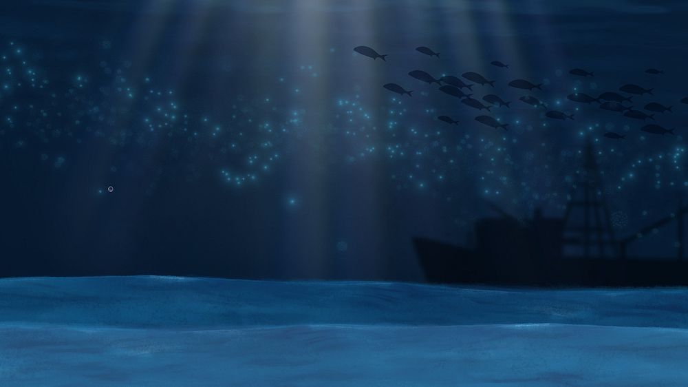 Deep blue ocean desktop wallpaper background
