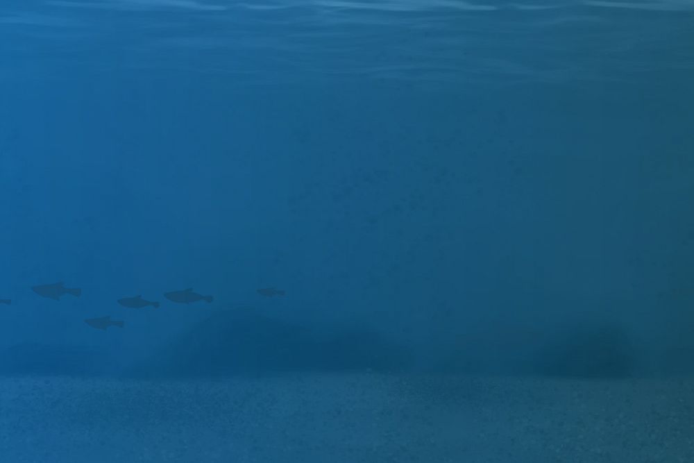 Deep blue ocean background, aesthetic paint illustration
