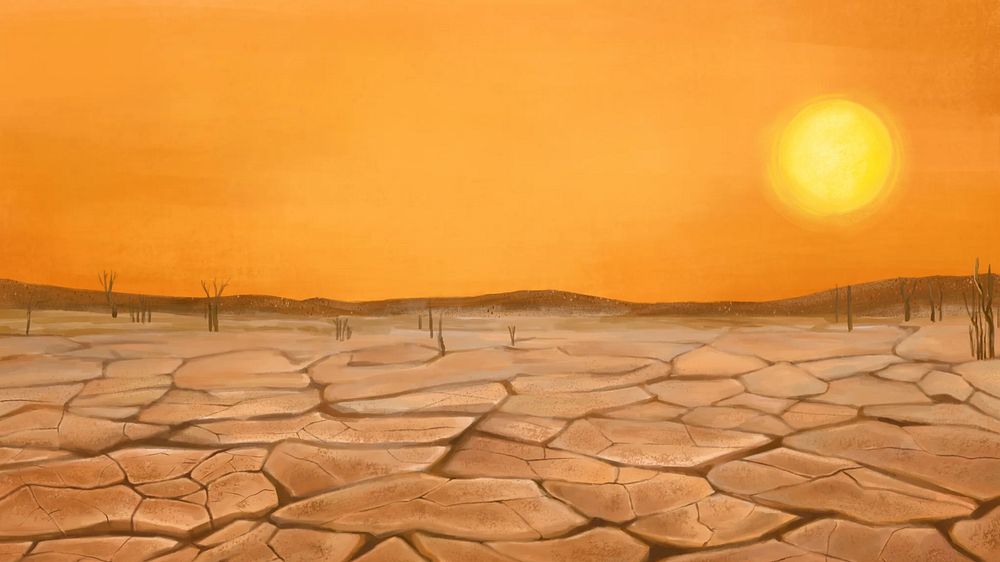 Drought, orange desktop wallpaper background