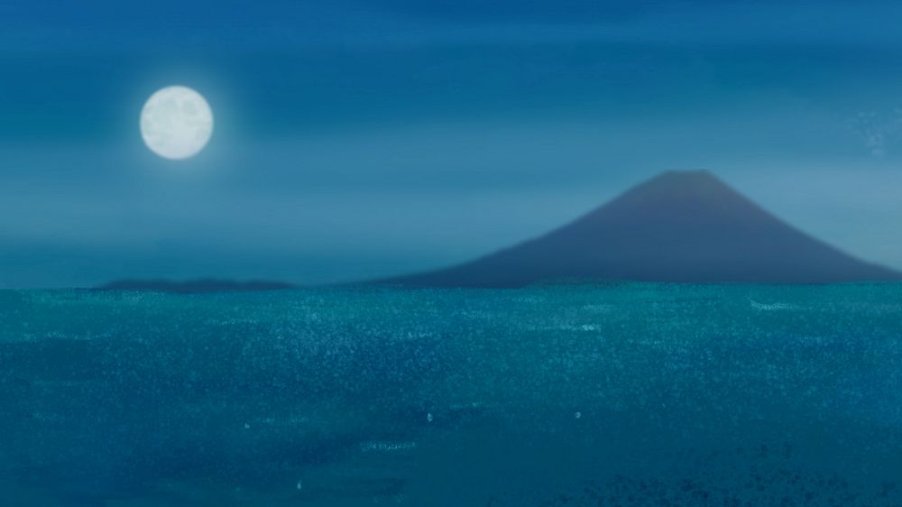 Night at sea desktop wallpaper background