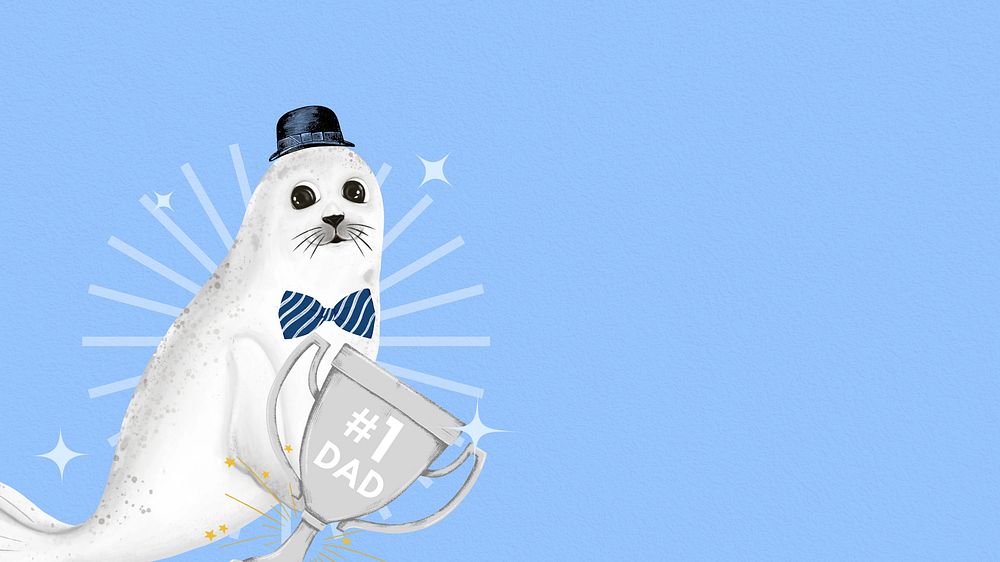 Father's Day seal desktop wallpaper background