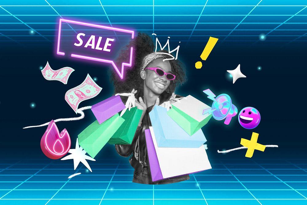 Sale collage element remix