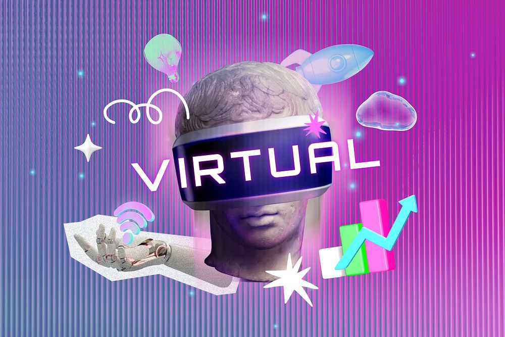 Virtual world collage remix