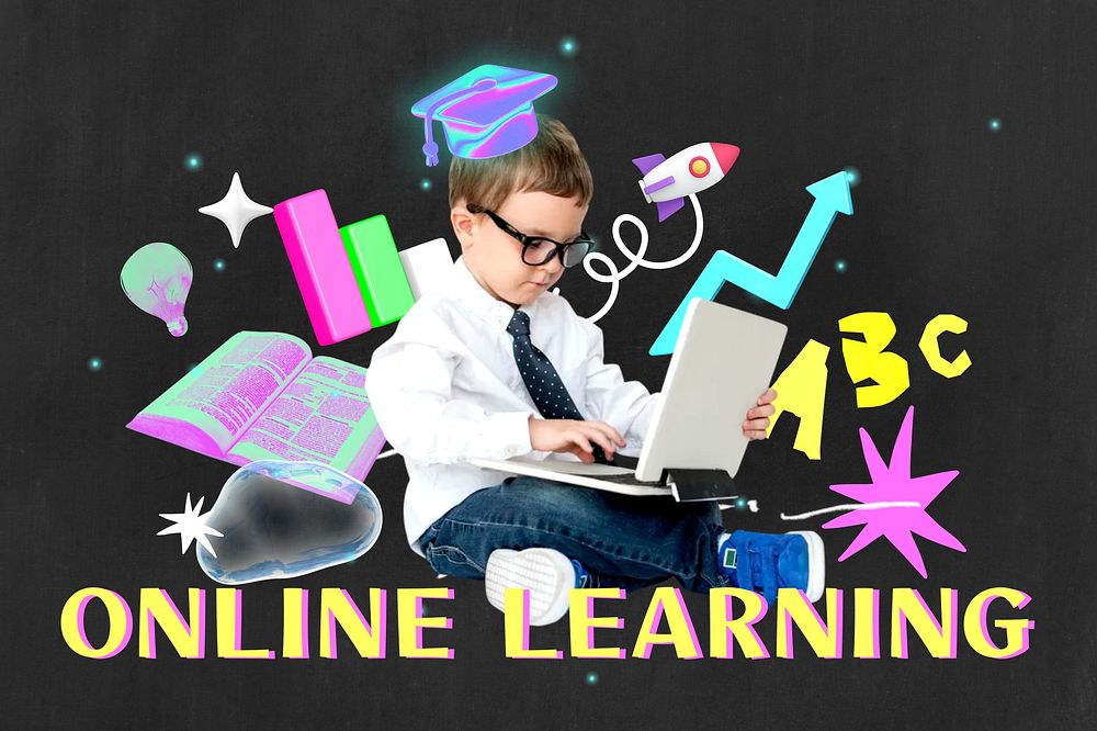 Online learning collage element remix