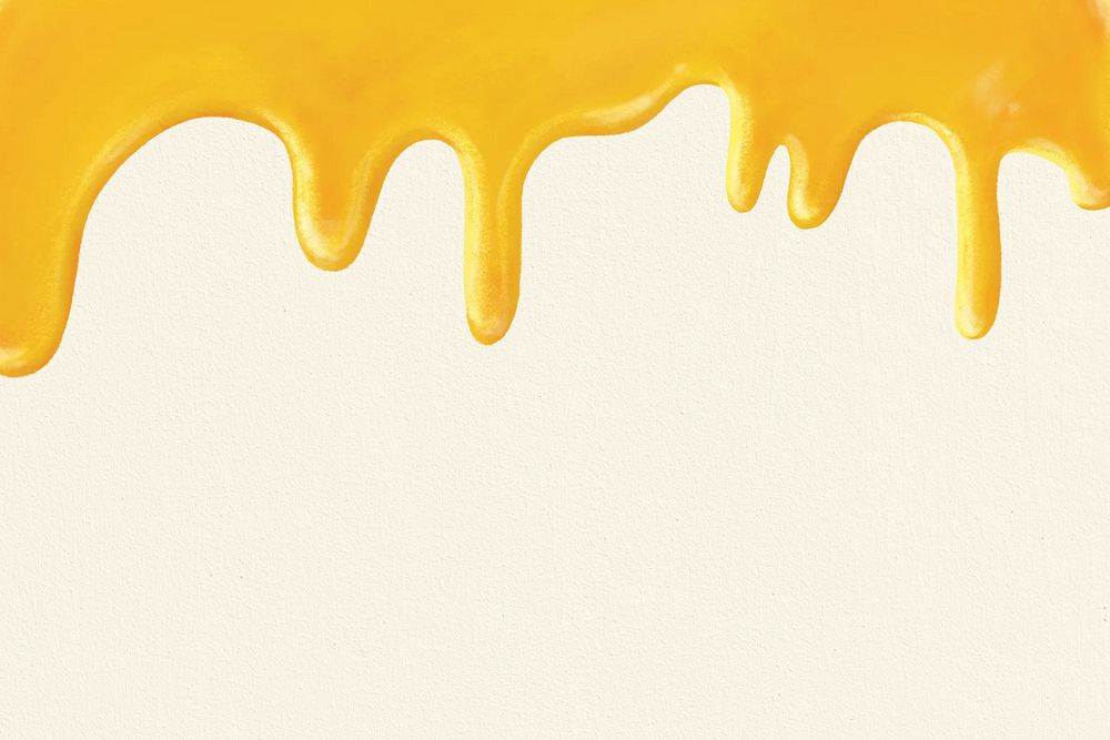 Melting honey background, beige border