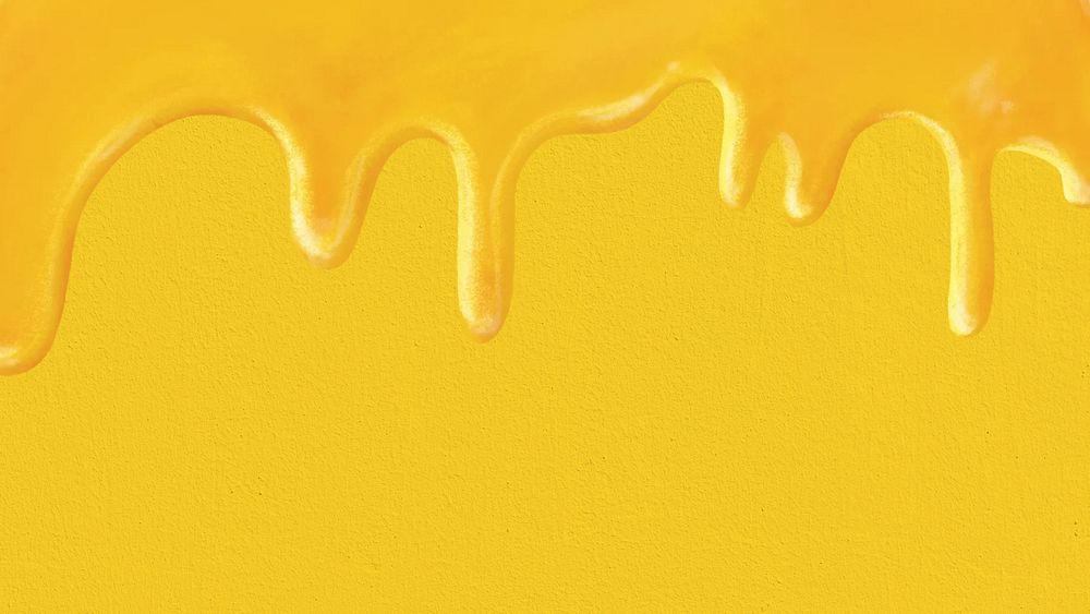 Melting honey desktop wallpaper, yellow border background